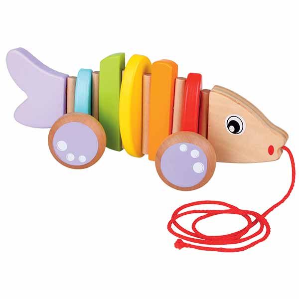 Pesce in legno da trainare