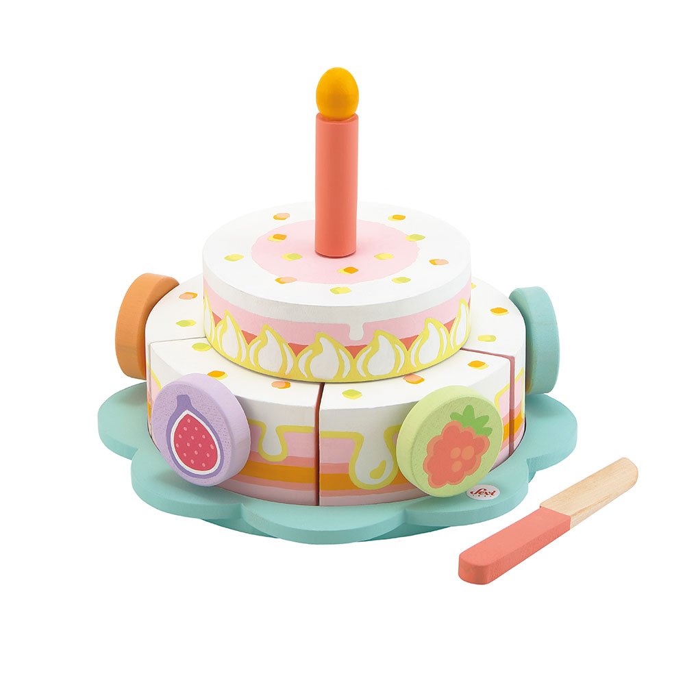 Set torta compleanno in legno Sevi